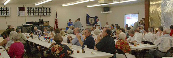 Scene of the 2002 Snidow annual meeting on August 11